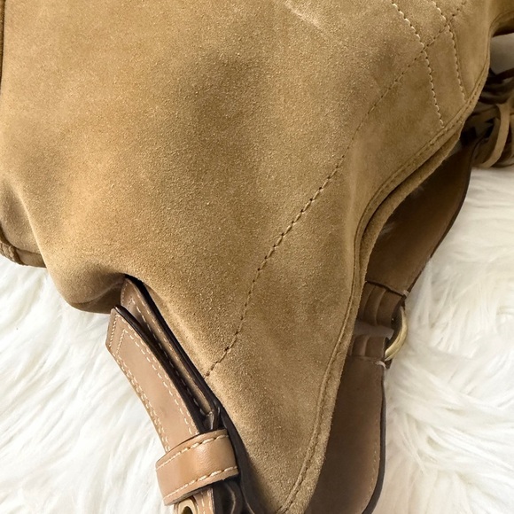 Vintage COACH Soho Hobo Suede Leather Shoulder Tan Suede 8A16 - Picture 11 of 12